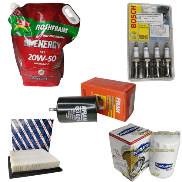 paquete kit afinacion golf jetta a3 bujia bosch tres electrodos aceite roshfrans