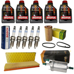 paquete kit afinacion bora beetle jetta 2.5 bujia bosch aceite sintetico motul