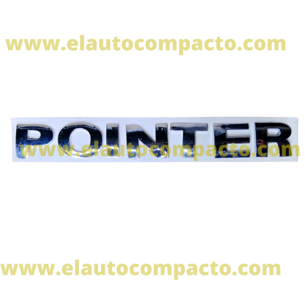 emblema letrero letras trasero pointer