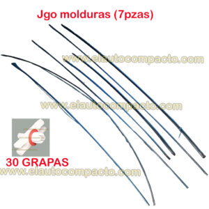 Kit De Molduras Cromadas (Jgo 7) Y Grapas (Jgo 30)