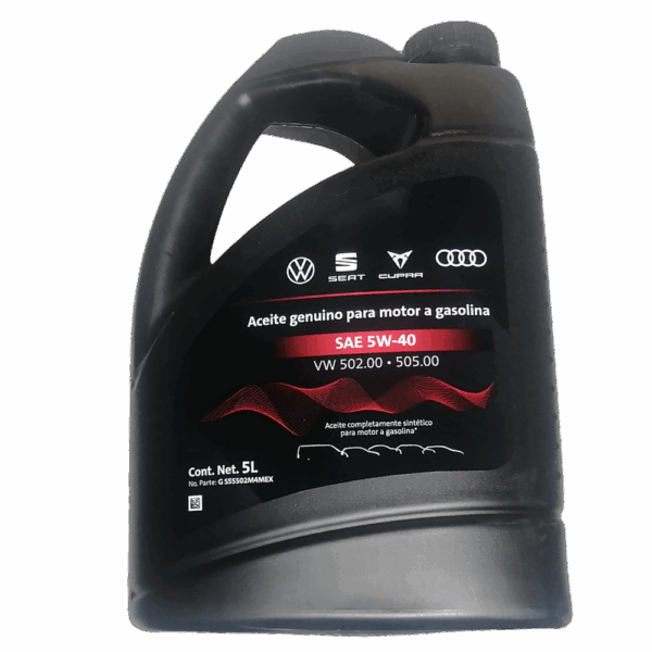 Aceite Sintetico volkswagen 5W-40 5 litros garrafa Original